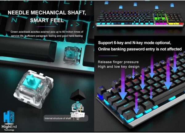 کیبورد مخصوص بازی آئولا مدل F2066 - Image 2