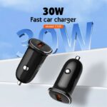 شارژر فندکی 30 وات الدینیو مدل C105 به همراه کابل USB-C - Image 2