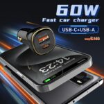 شارژر فندکی 60 وات الدینیو مدل LDNIO C103 به همراه کابل USB-C - Image 5