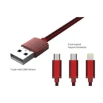 کابل تبدیل USB به لایتنینگ/microUSB امی مدل MY-447 - Image 3