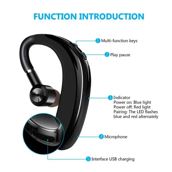 هدست بلوتوث تک گوش S109