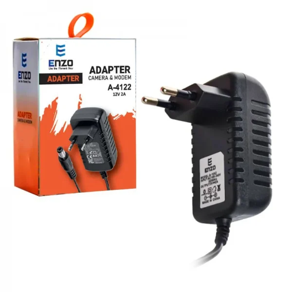 آداپتور مودم انزو مدل ENZO A-4122 12V 2A - Image 2