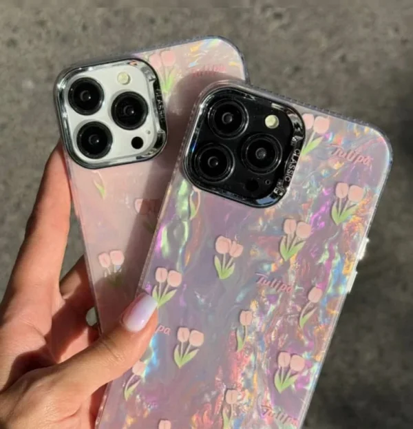 قاب طرح لاله صورتی - Image 2