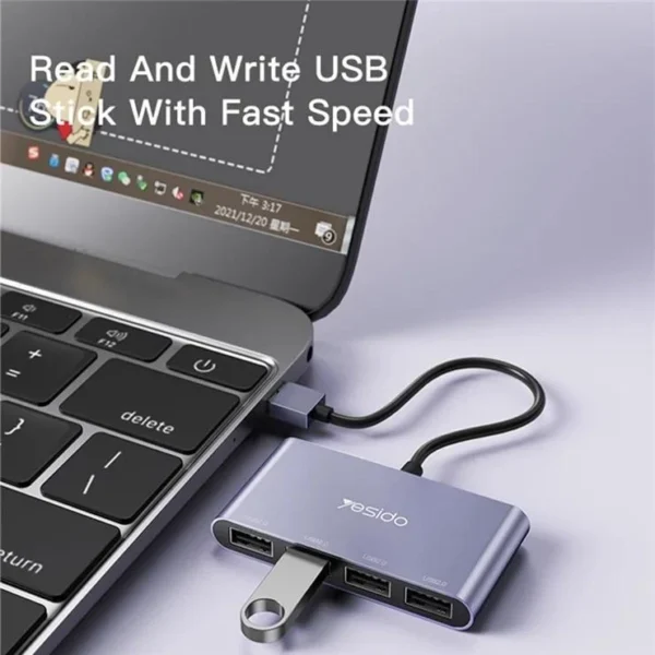 هاب 4 پورت USB یسیدو مدل HB12 - Image 3