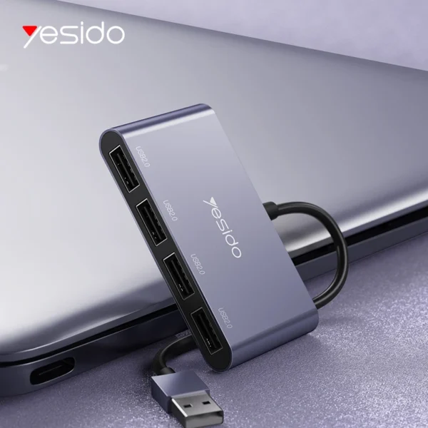 هاب 4 پورت USB یسیدو مدل HB12 - Image 4